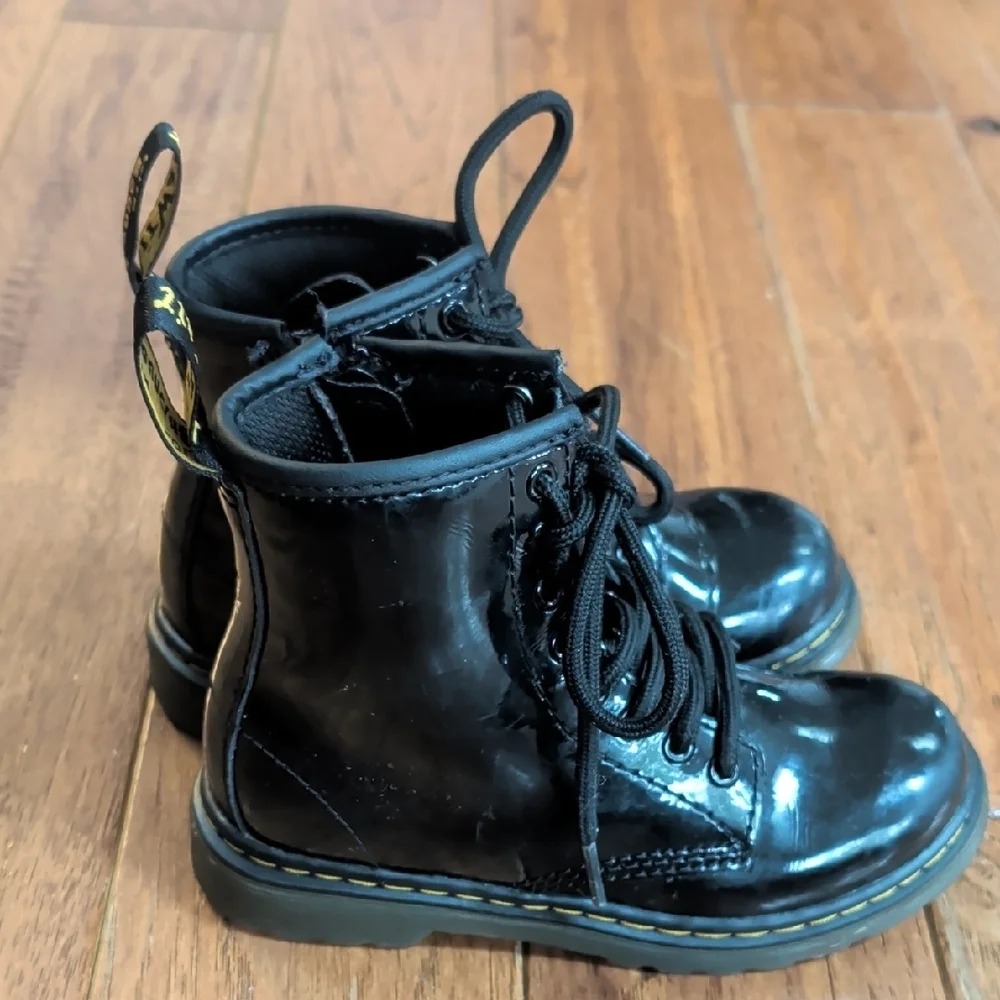 Dr. Martens 1460 J Black Patent Boots